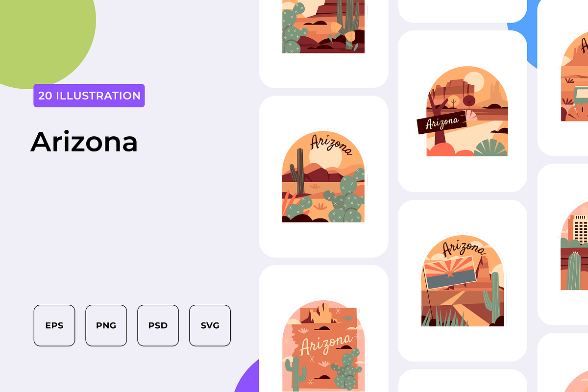 Arizona Illustration, an Outline Icon by Wencory (Photo 1 of 2)