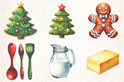 Christmas Holiday Baking Clipart, an Illustration by Libby Wishes (Thumbnail 5 of 9)