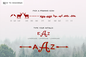 Woodland Monograms Font