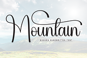 Mountain | Script Font, a Handwritten Font by Scratchones (Thumbnail 1 of 9)