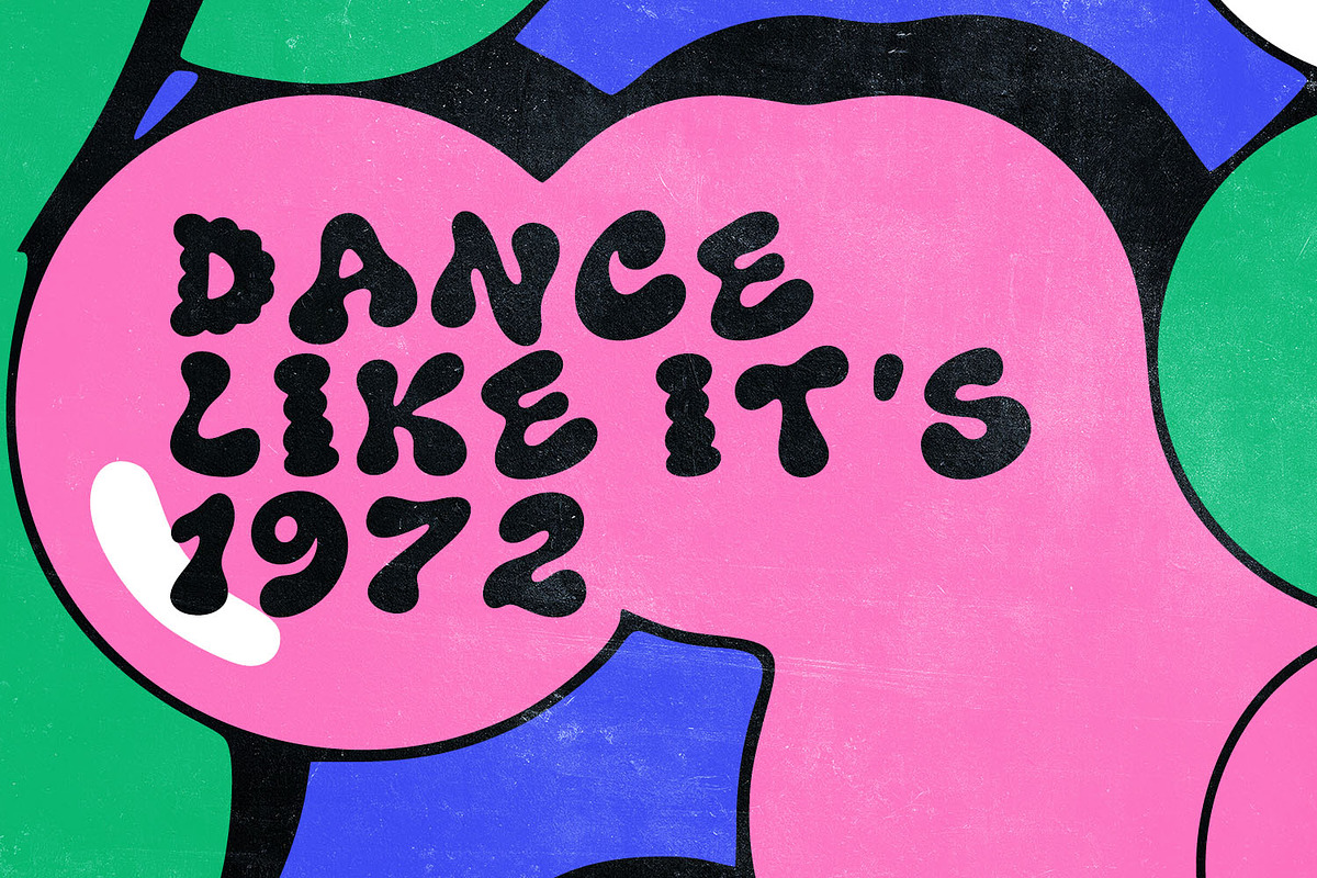 Funky Blob Font, a Sans Serif Font by Handmadefont (Photo 10 of 17)