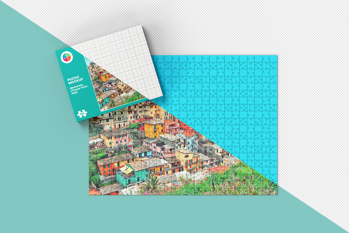Puzzle Mockup - 12 views, a Packaging Mockup by Illusiongraphic (Photo 14 of 25)
