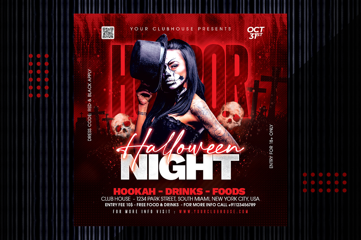Halloween Flyer, a Templates & Theme by MithilaCreation (Photo 3 of 6)