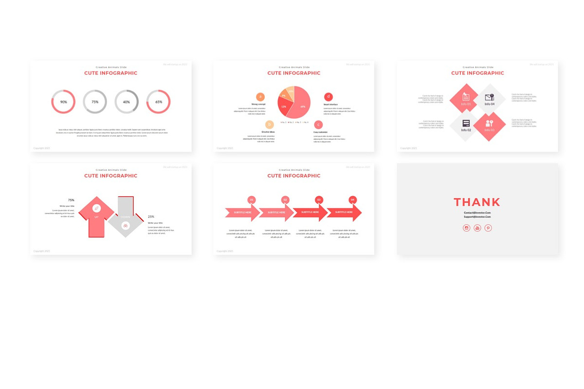 Cute Presentation Template, a Presentation Template by AQR Studio (Photo 4 of 4)