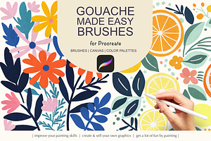 Gouache Procreate Brushes Kit