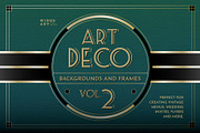 Art Deco Design Templates Vol 2, a Decorative Illustration by Wingsart Studio (Thumbnail 1 of 4)