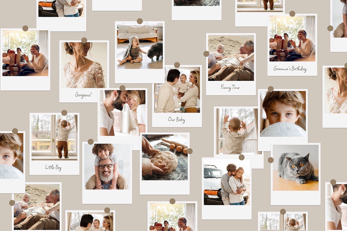 Polaroid Photo Collage Template, a Social Media Template by DesignerCandies (Photo 1 of 5)