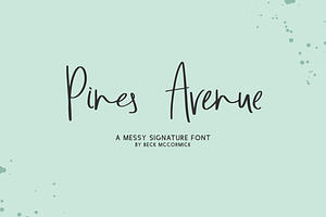 Pines Avenue Script