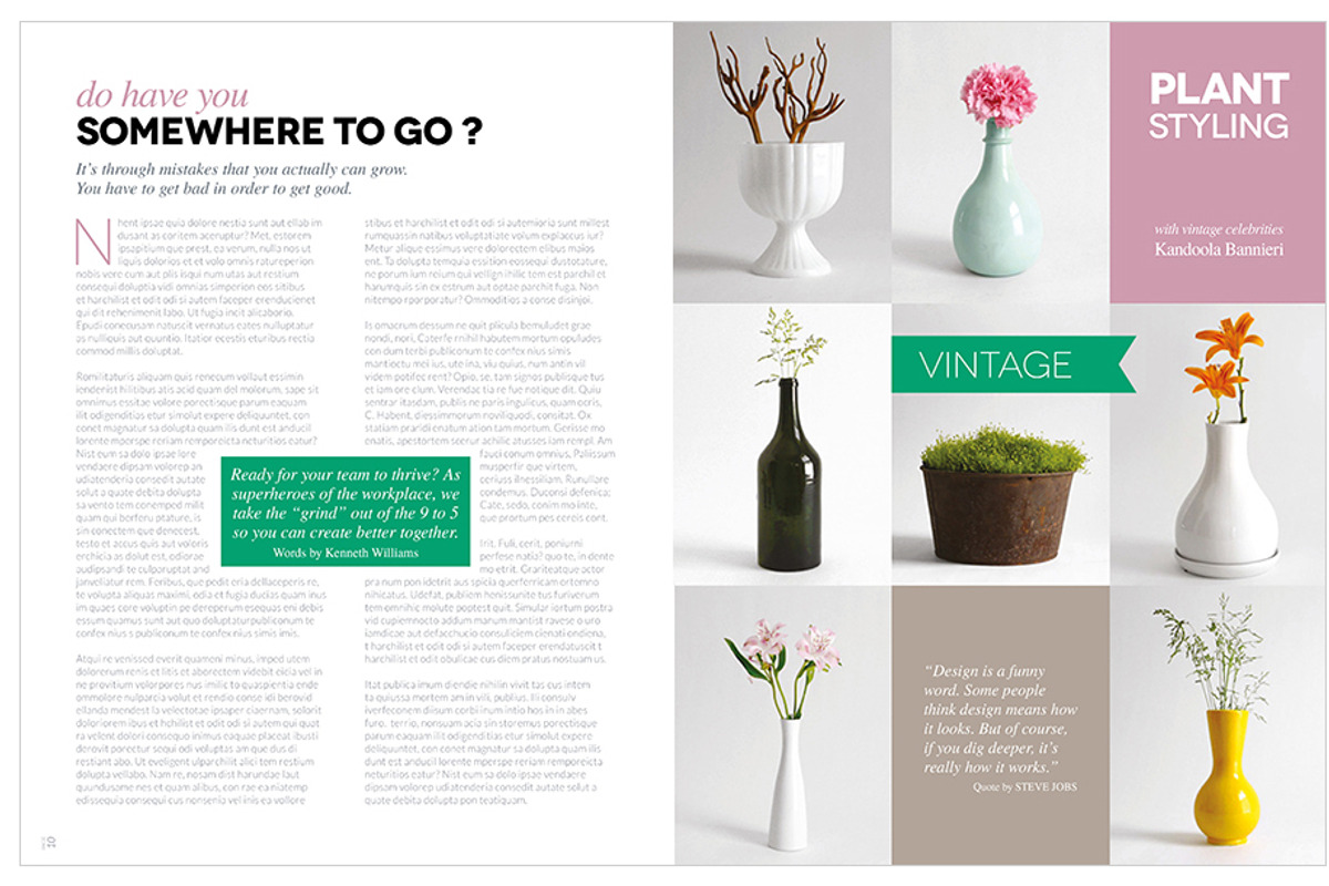 Magazine Template InDesign 16, a Magazine Template by Love Graphic Design (Photo 14 of 20)