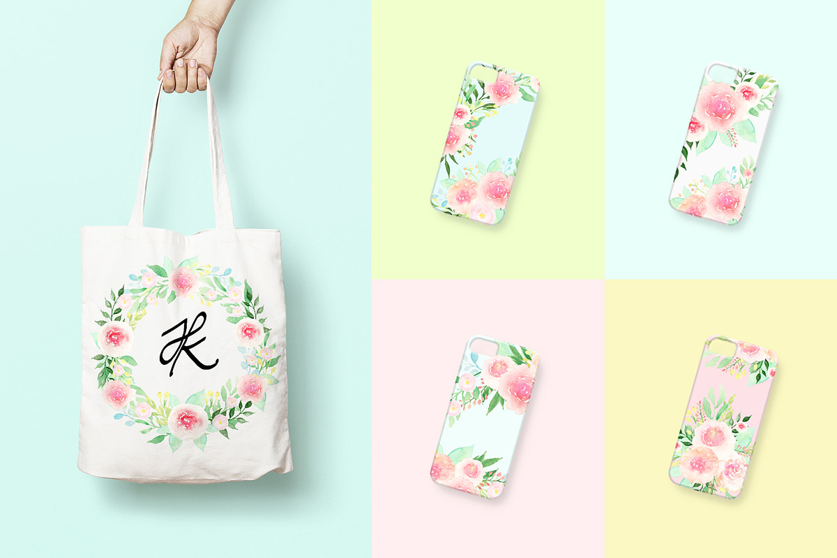 Rosie's Blooms - Watercolor Flowers, an Illustration by Carousellerie Creative (Photo 2 of 3)