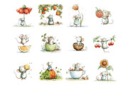 Tiny Mouse Watercolor Clipart PNG, an Animal Illustration by Nicolle's Colorful Art (Thumbnail 2 of 5)