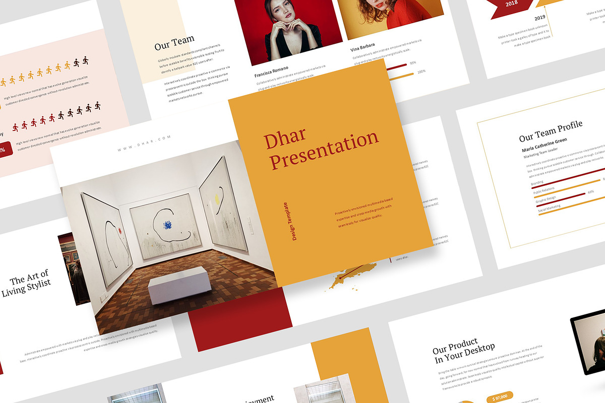 Dhar : Art Gallery Powerpoint, a Presentation Template by Punkl Camp (Photo 1 of 16)