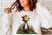 Whimsical spring funny fox clipart, an Illustration by SinaCreation (Thumbnail 6 of 11)
