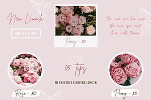 Rose Instagram Puzzle Template