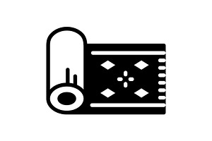 Carpet rug solid icon, a Solid Icon by Creative priyanka