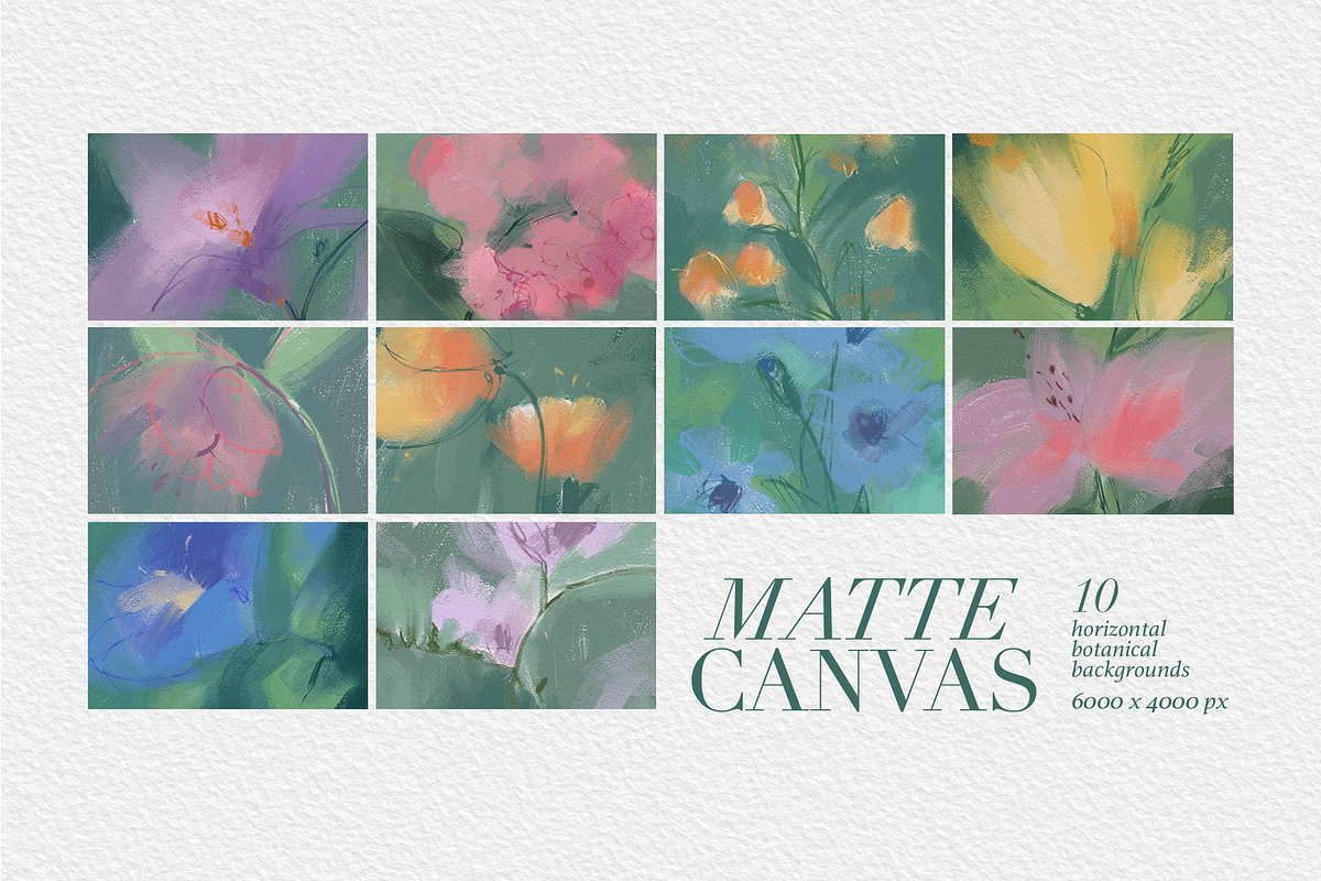 Matte Soft Blured Floral Backgrounds, a Background Graphic by Elena Pimonova (Photo 7 of 11)