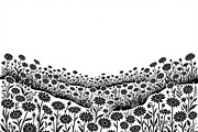 60 Daisy Flower Field Silhouette, a Seasonal Illustration by Amazin_art (Thumbnail 20 of 36)