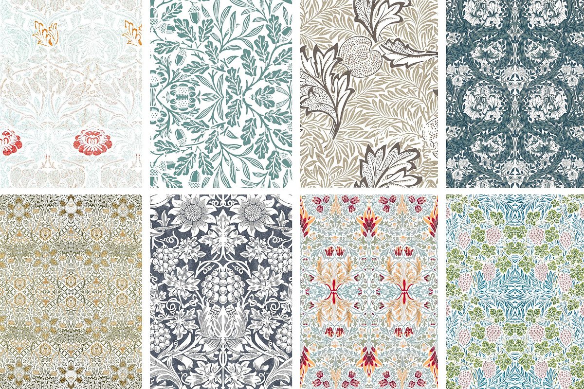 William Morris Seamless Pattern 15, a Pattern Graphic by ARTOZEN DIGITAL (Photo 12 of 15)