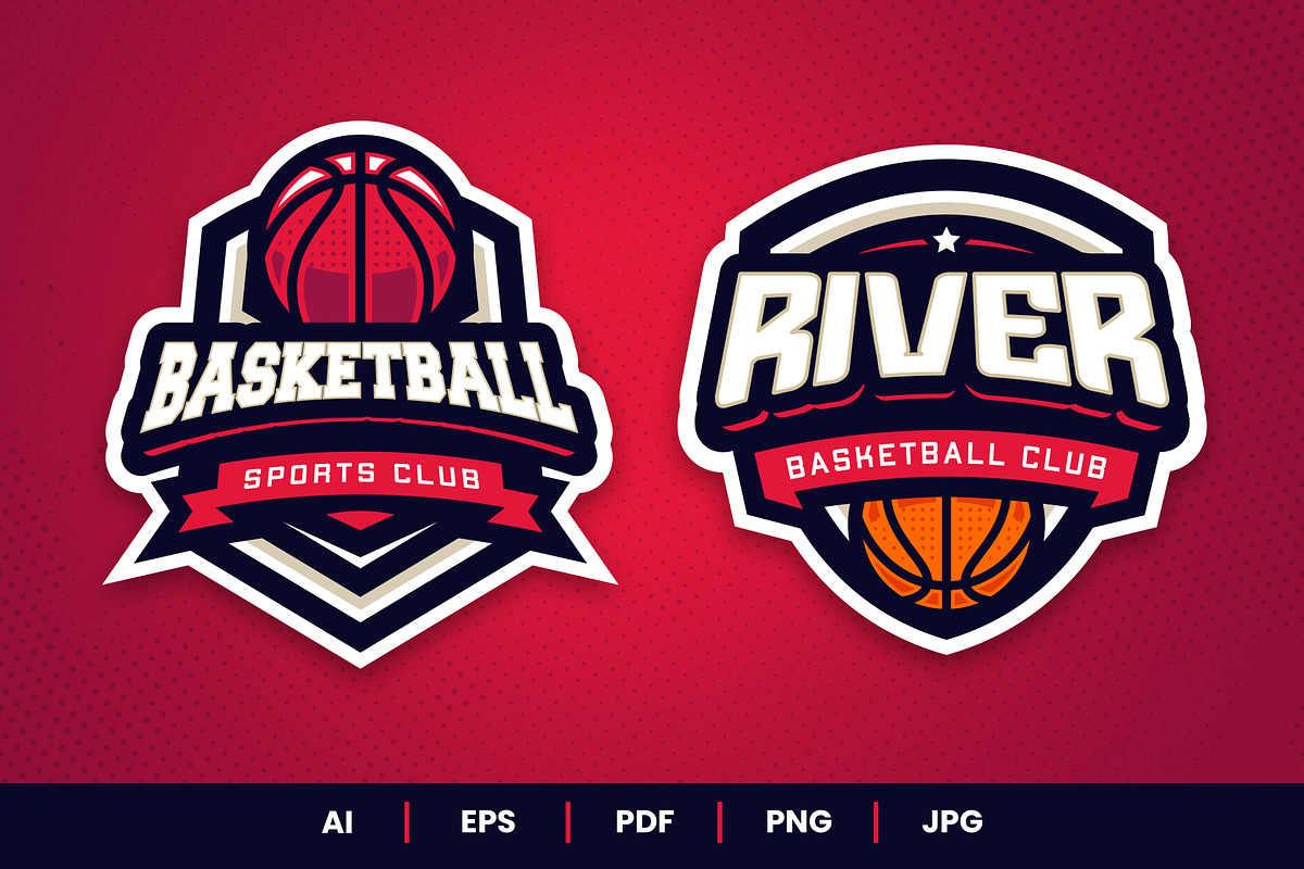 Basketball Sports Logo Template, a Branding & Logo Template by Akito Studio