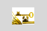 Keys and Padlocks (3 of 3, Golden), an Object Graphic by Scarlet Island (Thumbnail 2 of 2)