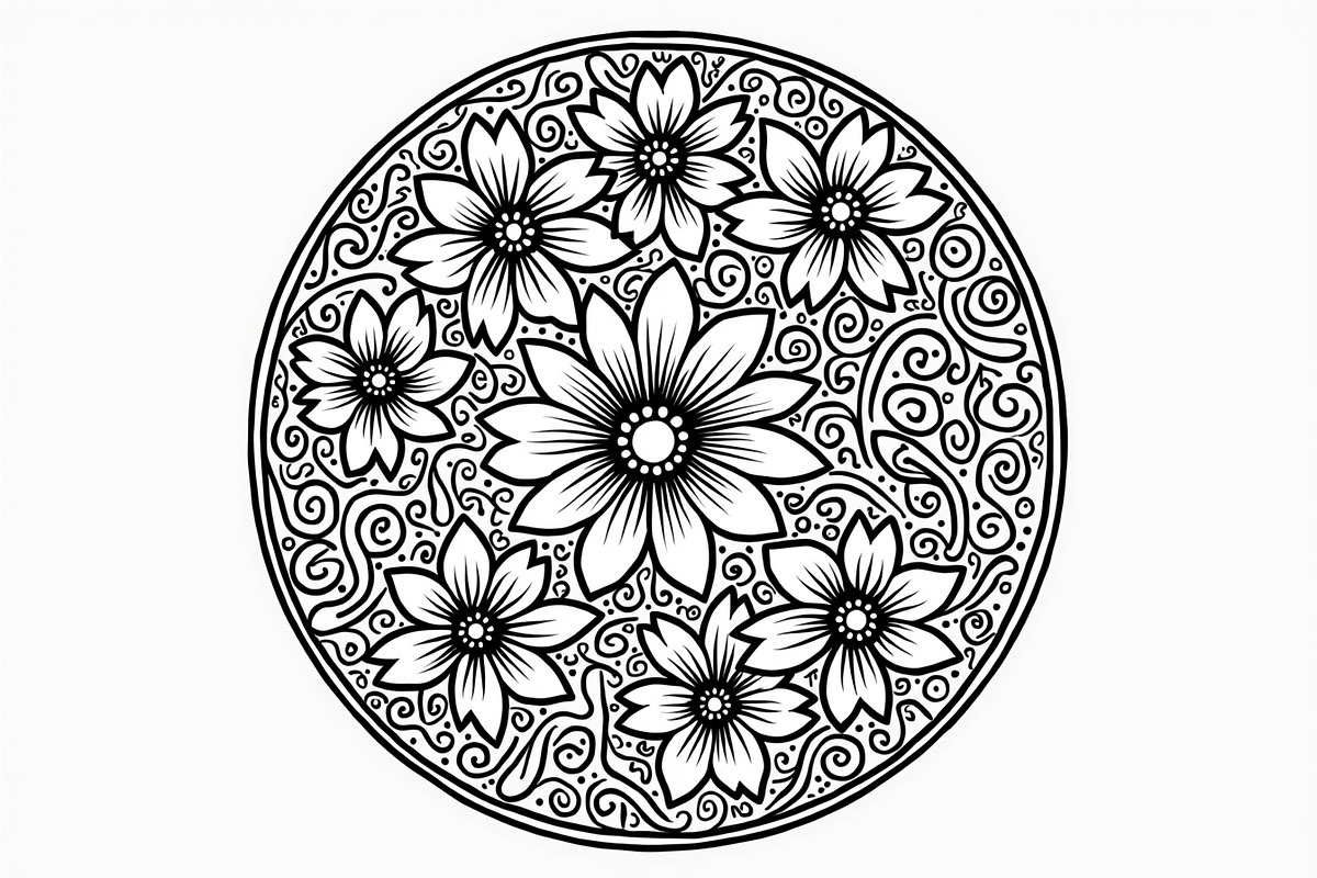 Mandala Cut Files for Cricut Crafts, an Illustration by musafir_fashion (Photo 7 of 9)