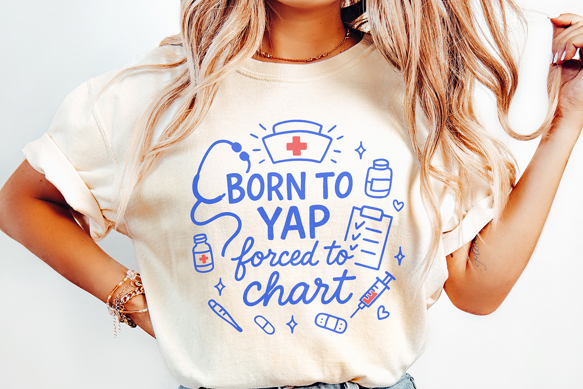 Born To Yap Forced To Chart PNG, an Illustration by SharpMarketplace (Photo 2 of 9)