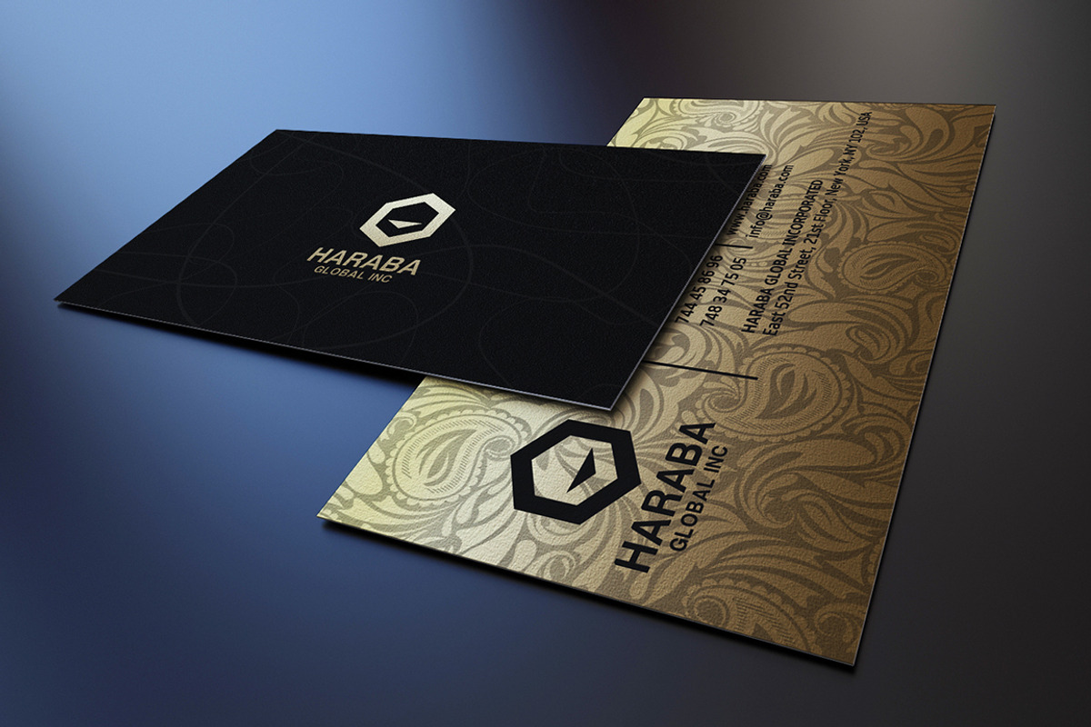 Gold And Black Business Card, a Business Card Template by Marvel (Photo 3 of 4)