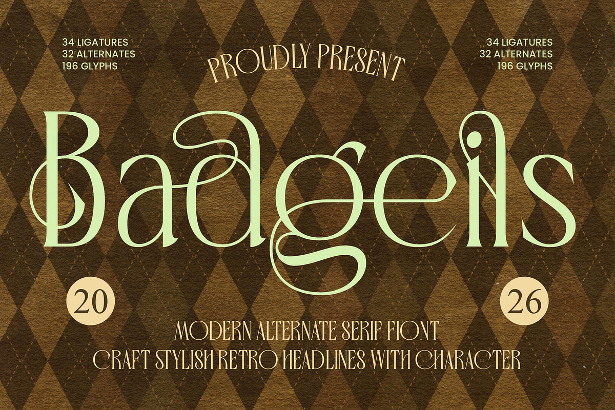 Badgeils Modern Alternate Serif, a Serif Font by timelesstype.co (Photo 1 of 20)