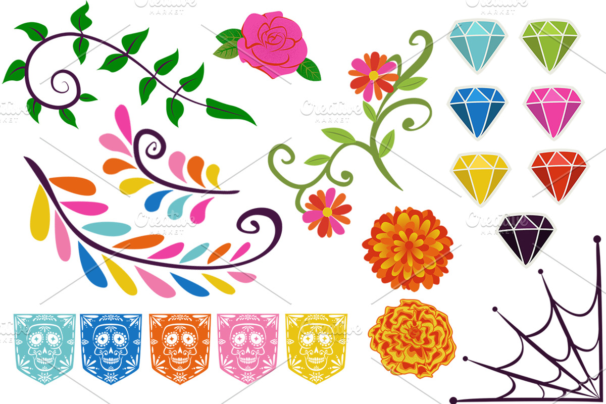 Day of the Dead Collection, a Decorative Illustration by Dapper Dudell (Photo 3 of 4)