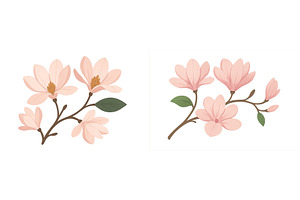 Elegant magnolia blossoms in soft, a Nature Photo by ZinetroN