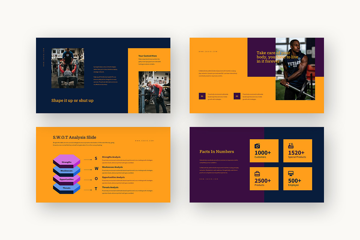 Casio : Gym Promo Powerpoint, a Presentation Template by Punkl Camp (Photo 14 of 16)