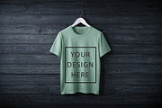 T-Shirt Mockup - Mint Green Edition, a Shirt Mockup by ForhadGFX (Thumbnail 6 of 12)