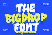 The Big Drop Graffiti Font, a Handwritten Font by Letterhend Studio (Thumbnail 1 of 11)