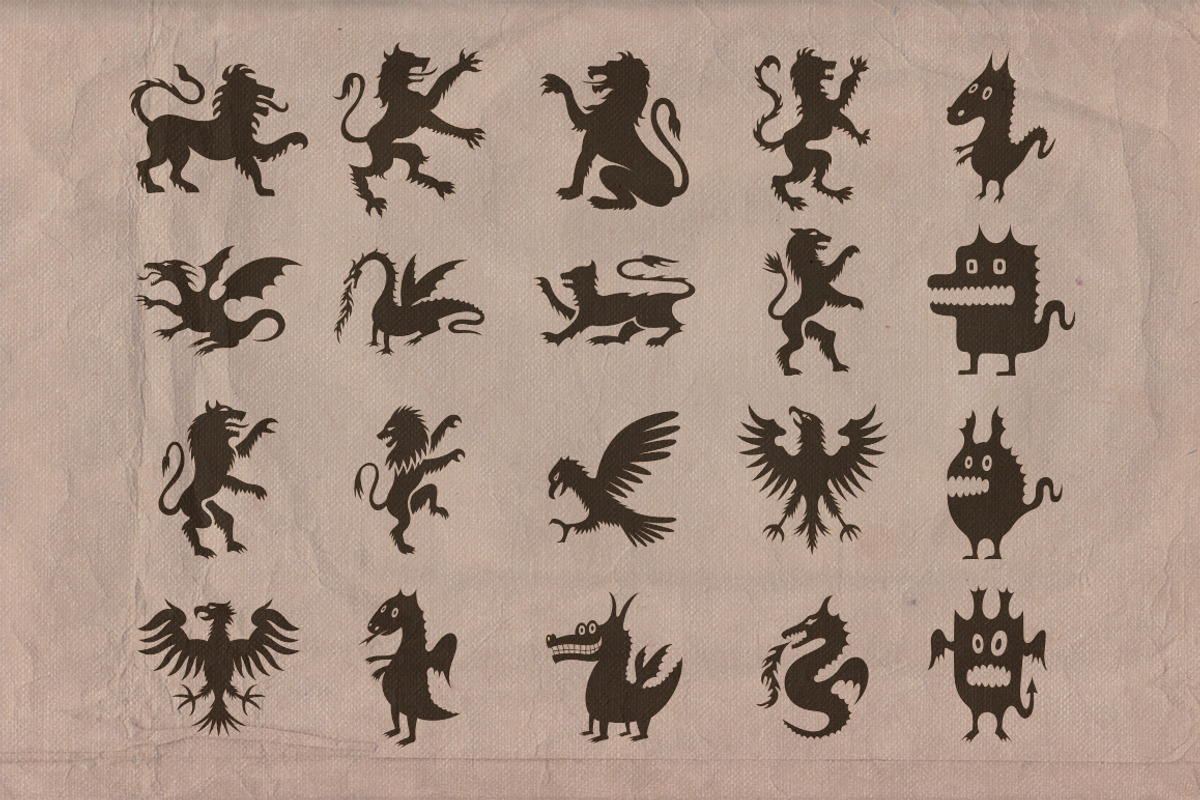 Vintage shapes - Fantasy/Heraldry preview 3