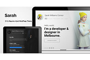Sarah - CV & Resume vCard WordPress, a WordPress Template by thaodhtn (Thumbnail 1 of 7)