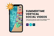 Summertime Vertical Social Videos, a Social Media Template by Content Factory (Thumbnail 1 of 6)