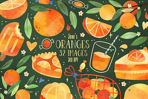 Orange Aesthetic Clipart, an Illustration by DigitalArtsi