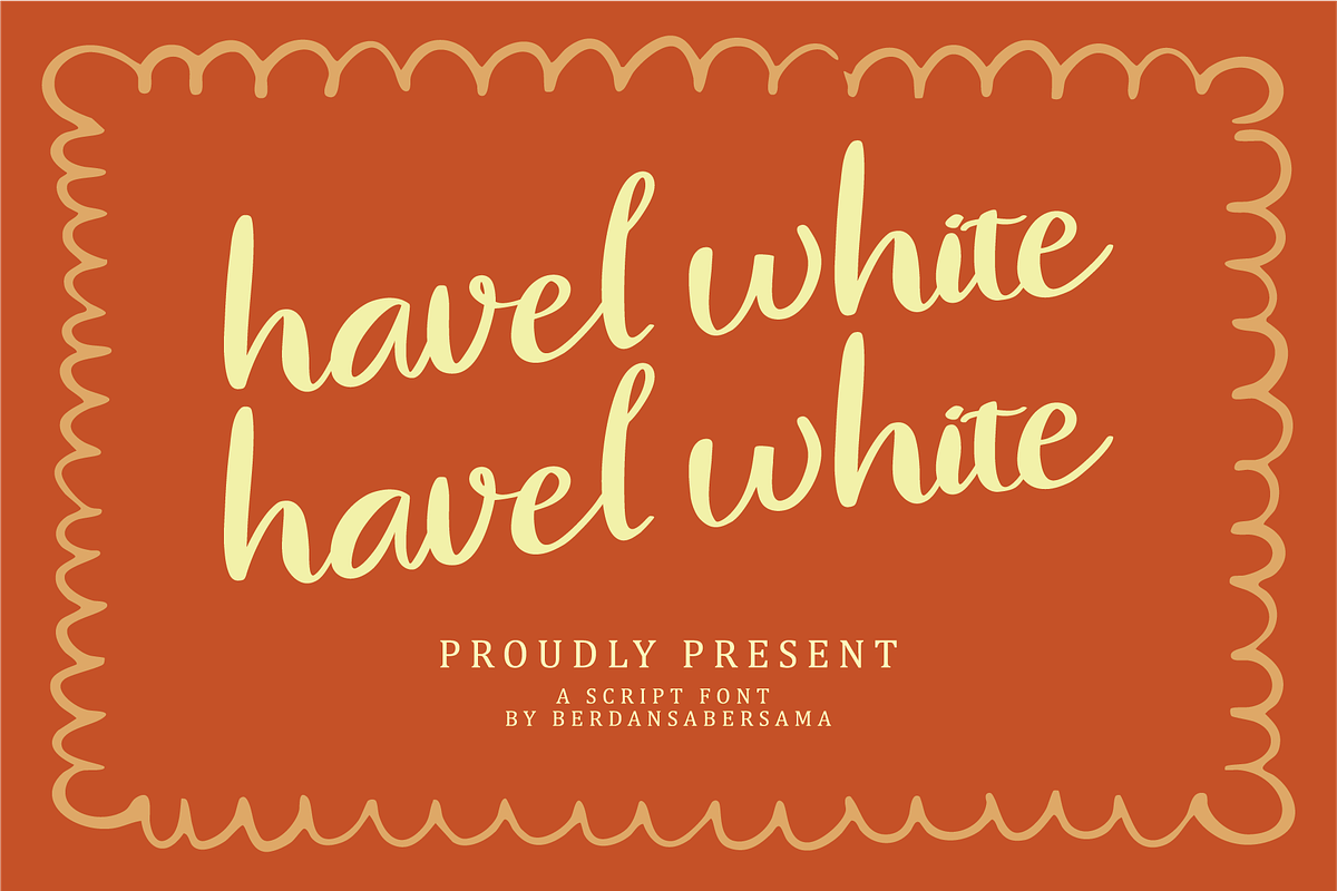 Havel Whie Script Font, a Script Font by Berdansabersama (Photo 1 of 9)
