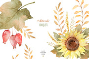 Autumn watercolor collection., a Decorative Illustration by Elena Medvedeva (Thumbnail 5 of 7)