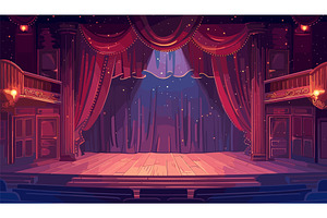 scene theater background. drama, an Object Illustration by Stock-Smart-Start