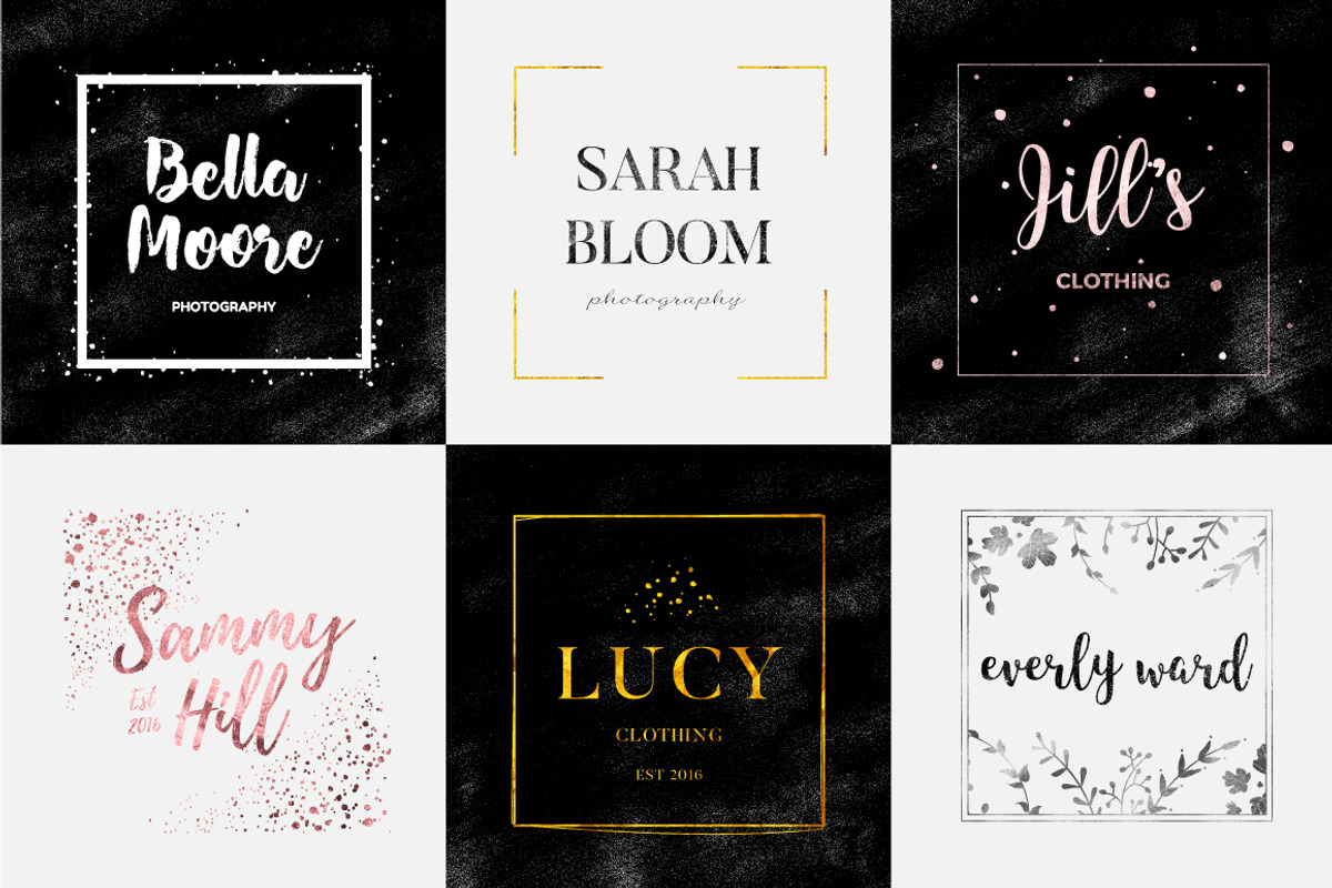 Feminine Logo Creator Square Edition, a Branding & Logo Template by Mats-Peter Forss (Photo 4 of 11)