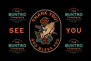 The Buntro Typeface (+EXTRA), a Serif Font by IronbirdCreative (Thumbnail 11 of 11)