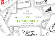 Typography Premade Logo Template, a Branding & Logo Template by Artha Desain (Thumbnail 1 of 9)