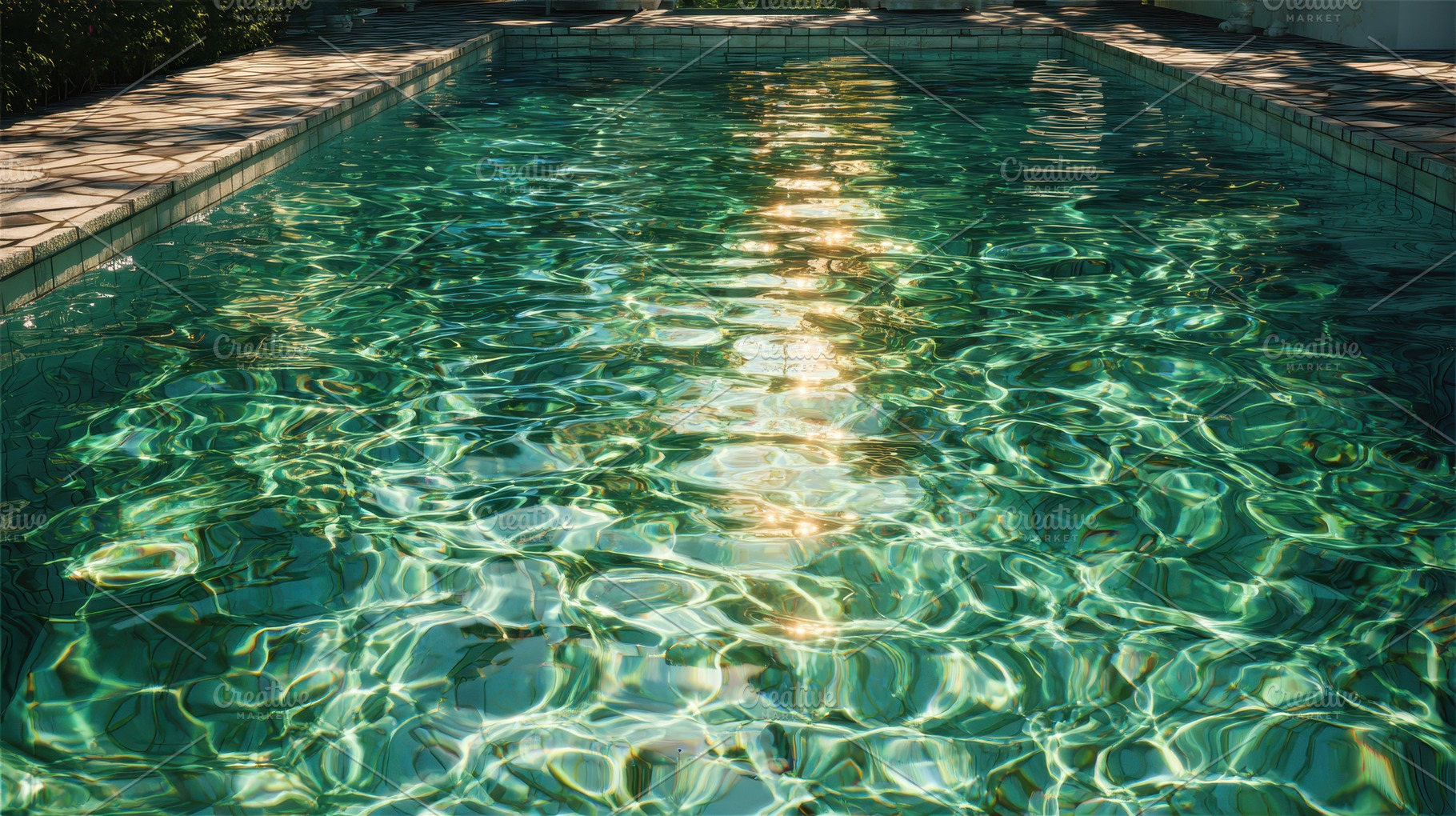 Bright water reflects sunlight, a Photo by Pavel_design