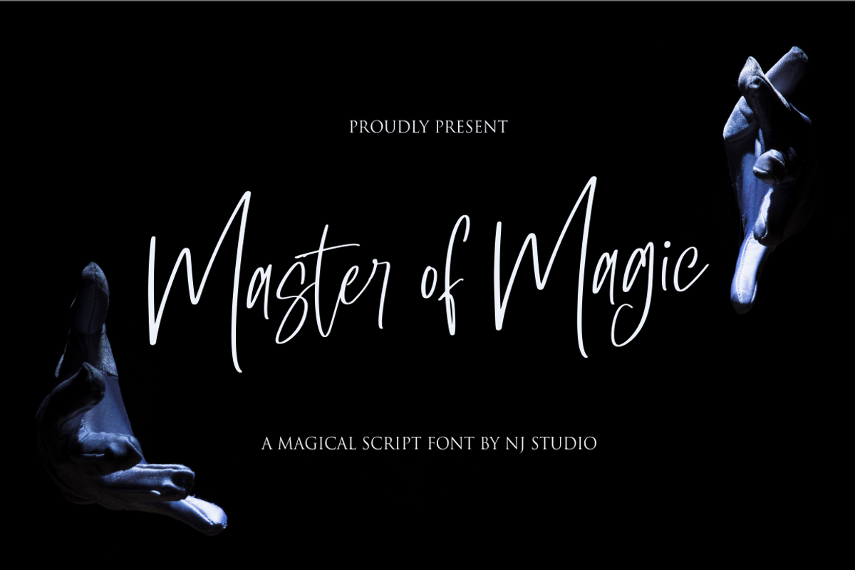 Master of Magic, a Script Font by NJ Studio (Photo 1 of 10)
