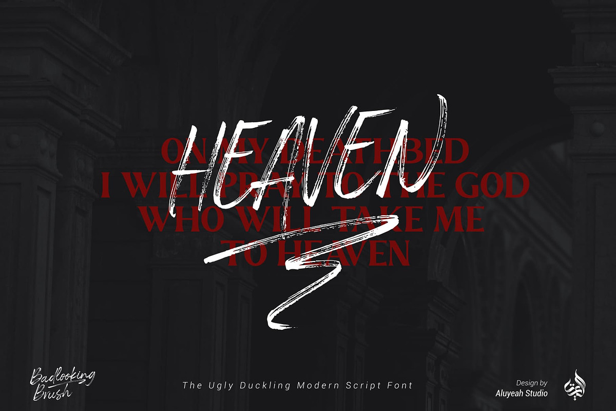 Badlooking Brush, a Font by Aluyeah Studio (Photo 9 of 15)