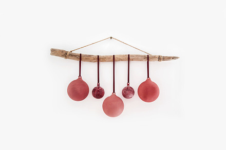 Pink Christmas Baubles - Simplicity