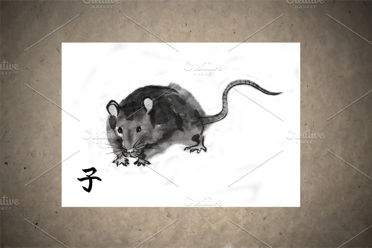 Rats Sumi-e, an Animal Illustration by StabuLaRasa illustration (Photo 6 of 18)