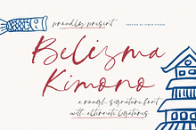 Belisma Kimono Font