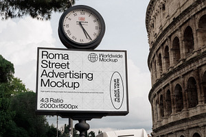 Roma Colosseum Advertising Mockup